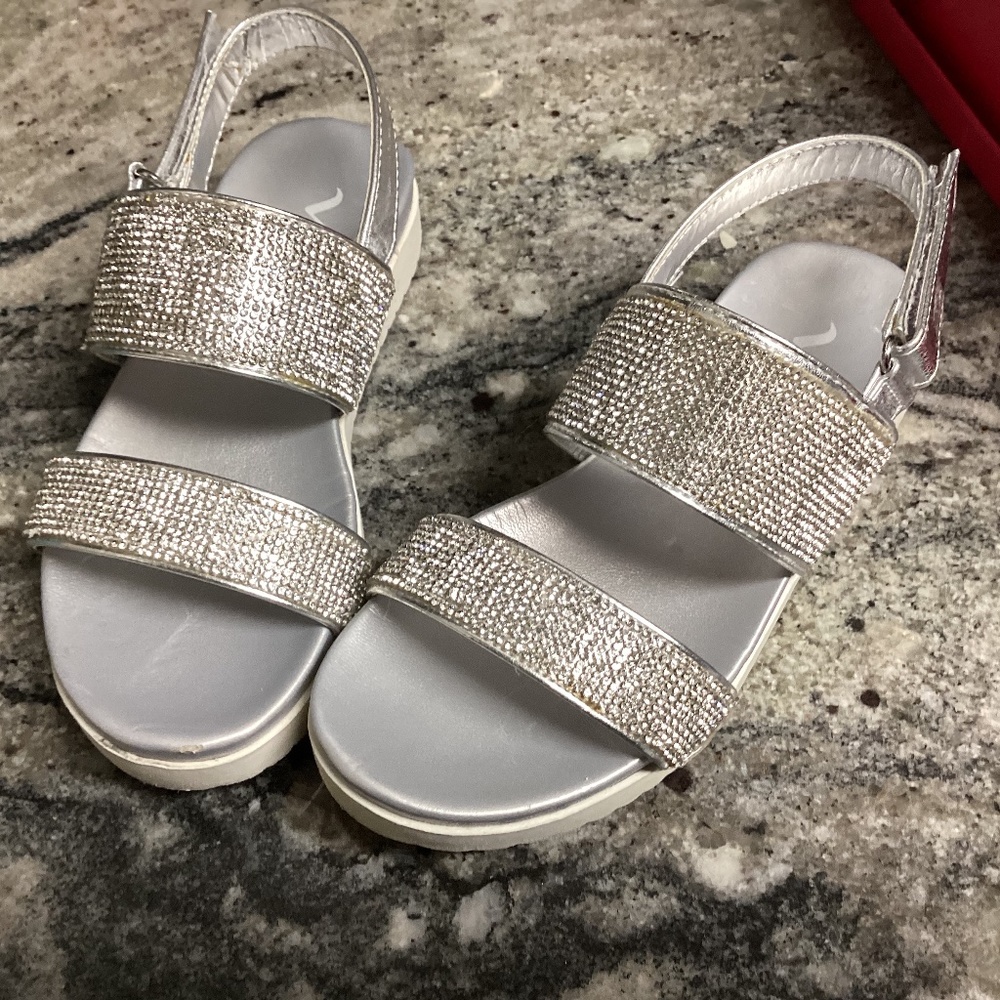 Girls Nina Rhinestone Shoes Size 13